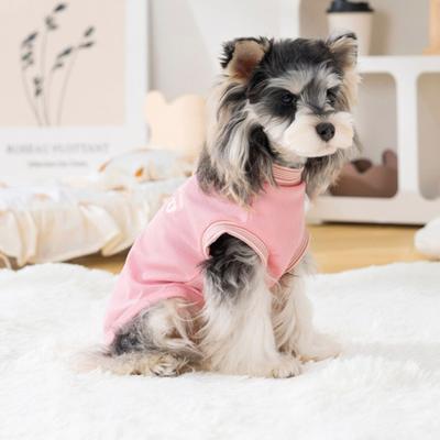 Süße ärmellose Hundekleidung Sommer Welpen T-Shirts mit D-Ring Atmungsaktives weiches Haustierkostüm für kleine mittlere Hunde Katzen
