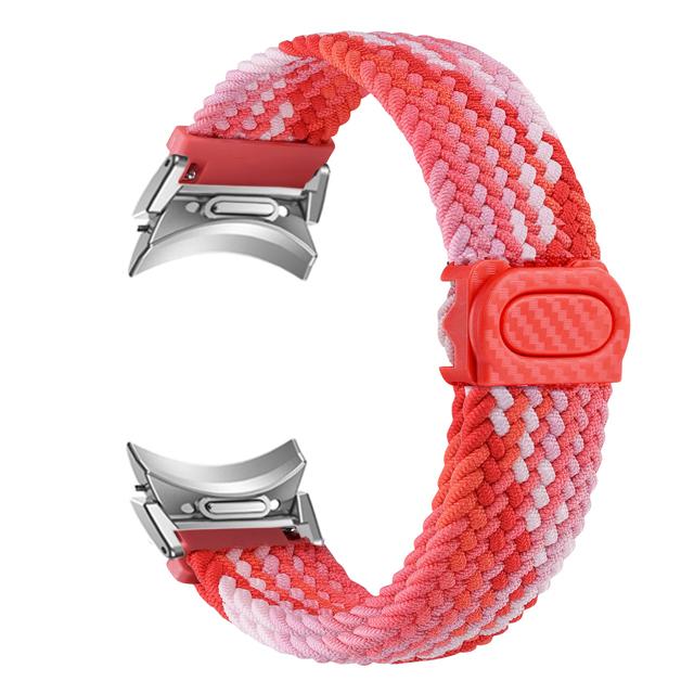 No Gaps Braided Band For Samsung Galaxy Watch 6 4 Classic/5 Pro/44mm 40mm 47mm 43mm Correa Nylon Bracelet Galaxy Watch 6 Strap