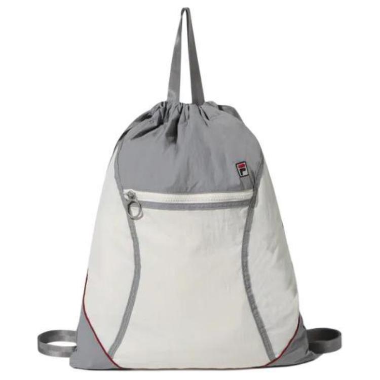 FILA Fashion Color Block Trim Detail Nylon Backpack Unisex Backpacks Gray FS3BCF6391XGRY Gray