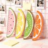 1/2/4Pcs Fruit‑Slice Wooden Ruler Set, Creative Measuring Tool for Students, Journal Drawing & Office Use