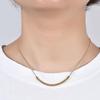 4MM Stainless Steel Clavicle Necklace: European & American Fashion, Versatile Women's Simple Chain with Twenty Round Beads