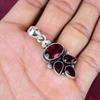 Granat 925 Massiv Sterlingsilber Anhänger, Handgefertigter Edelsteinanhänger Schmuck, Geschenke für Ehefrau Brandneuer Anhänger