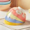1pc 5 Inch Japanese Style Cartoon Cat Ceramic Bowl Home Cute Children's Dinnerware Kitchen Small Tableware