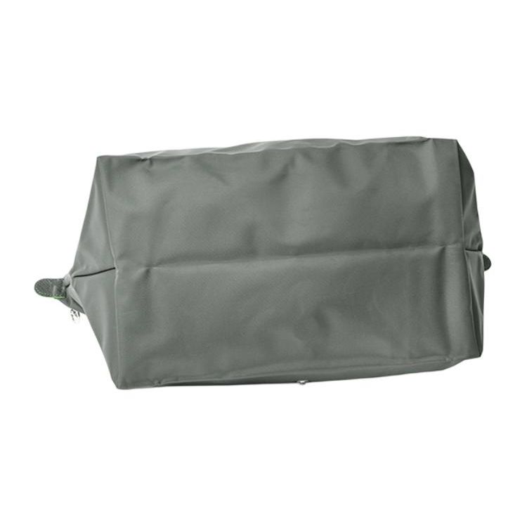 Longchamp Le Pliage Green Logo Borsa a Spalla Pieghevole con Patta e Cerniera in Tela e Pelle Grande da Donna Grafite 1899919P66