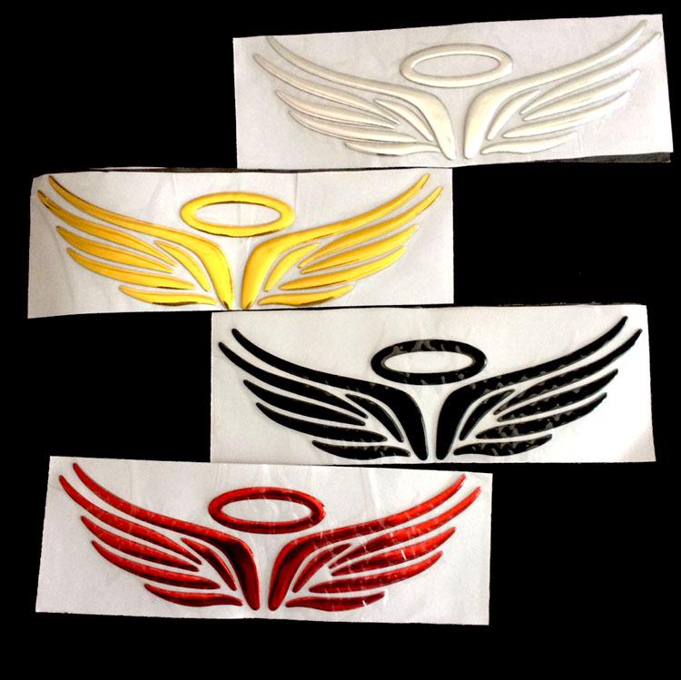 3D Angel Wings Car Emblem Sticker - Stereoscopic Car Decal for Decoration