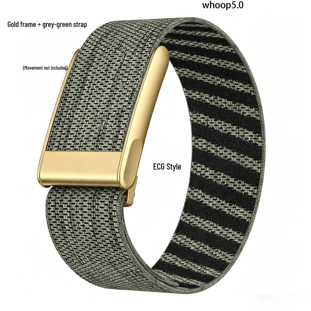 Whoop 5.0 Strap: Elastic Woven Nylon Heart Rate Monitoring Sports Wristband