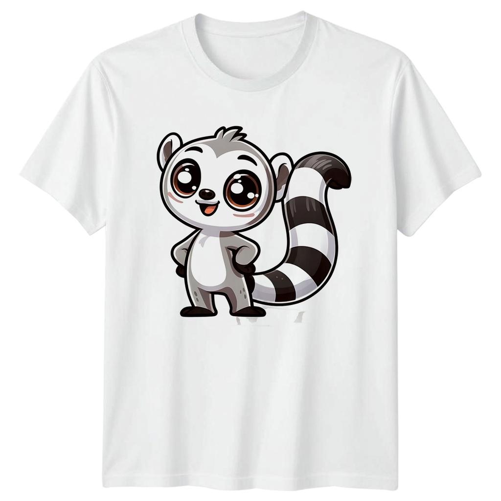 Lemur Ringtail Lemur Animals Unisexs TShirt Unisexs Graphic Unisex Top Cute Cartoon