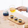 Portable Travel Tea Set for Company Annual Meeting, Quick Tea Cup Small Set, Outdoor and Home Use Kung Fu Tea Cup Teapot Gift