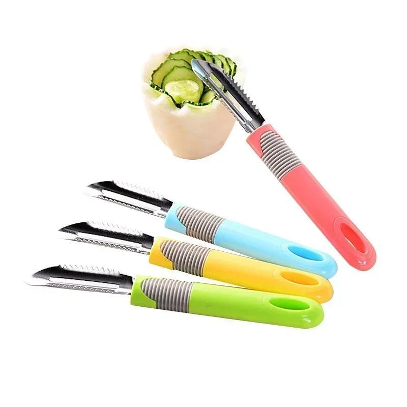 1Pcs Color Random Stainless Steel Vegetable Cutter Tools Suitable Friut Potato Paring Knife Household Kitchen Peel Accessories