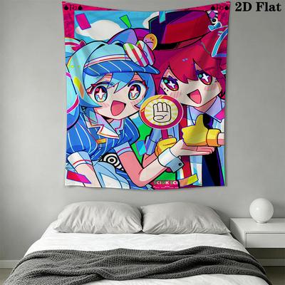 Miku and Teto Pattern Home Decor Tapestry, Wall Hanging, Decorative RV Wall Cloth.DGT0925235