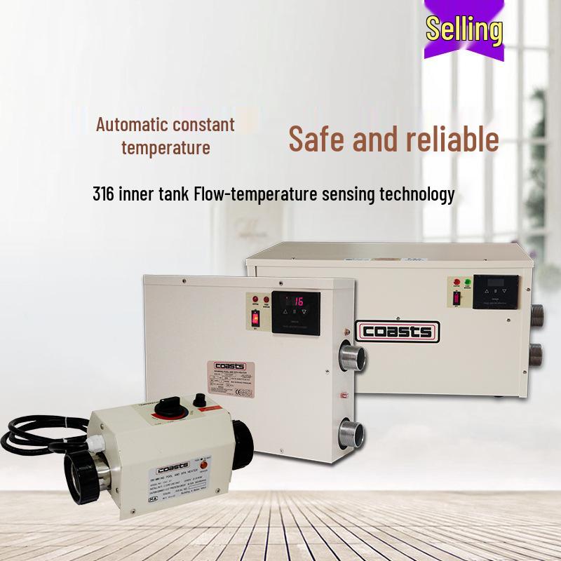 3KW Electric Heater for Swimming Pool and Bathtub: Automatic, Constant Temperature, Small Power, Massage Function.
