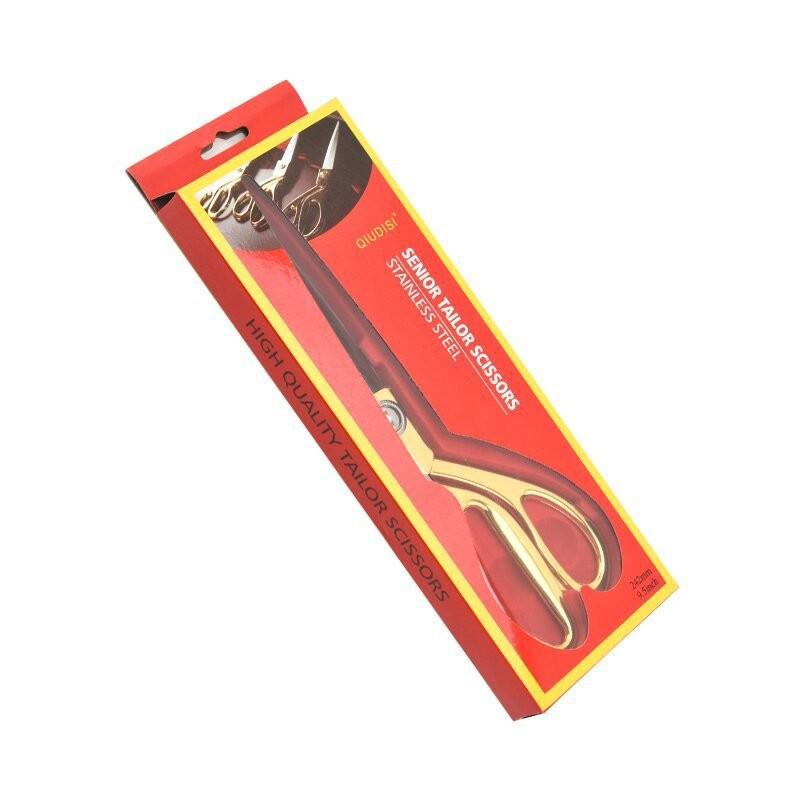 Gold-Plated Zinc Alloy Tailor Scissors - Stainless Steel for Clothing and Festive Ribbon Cutting