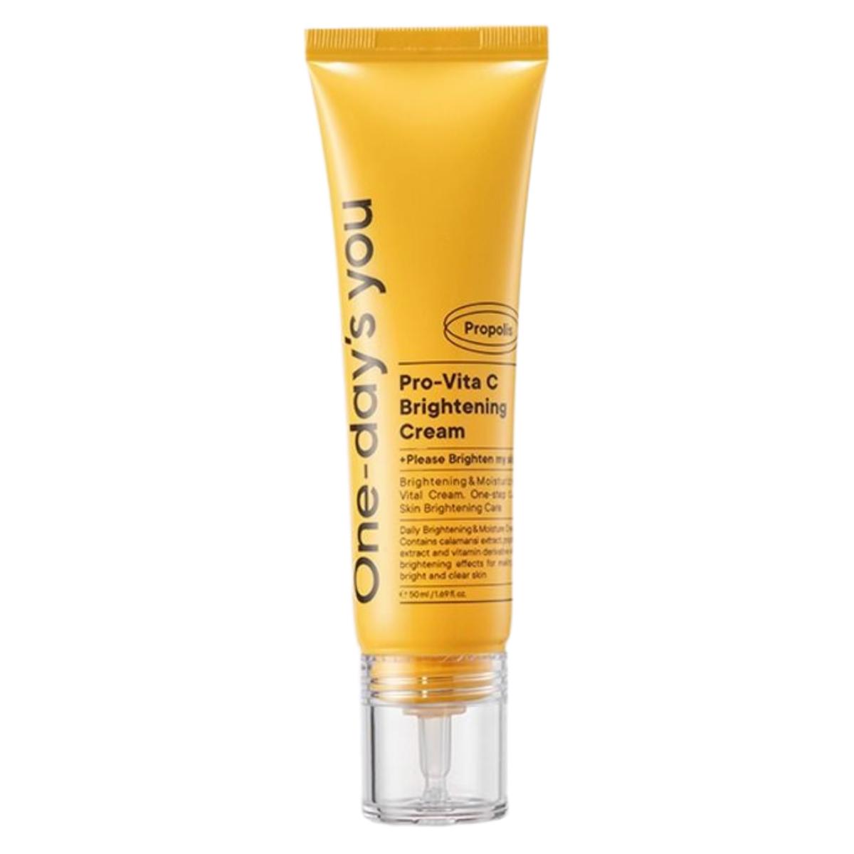 One-day s You Pro Vita-C Brightening Honey Glow Cream 50ml Radiance Facial Moisturizer