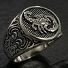Luxury Debut New Product Retro Animal Shape Men's Ring Creative Engraved Scorpion Ring European and American Jewelry