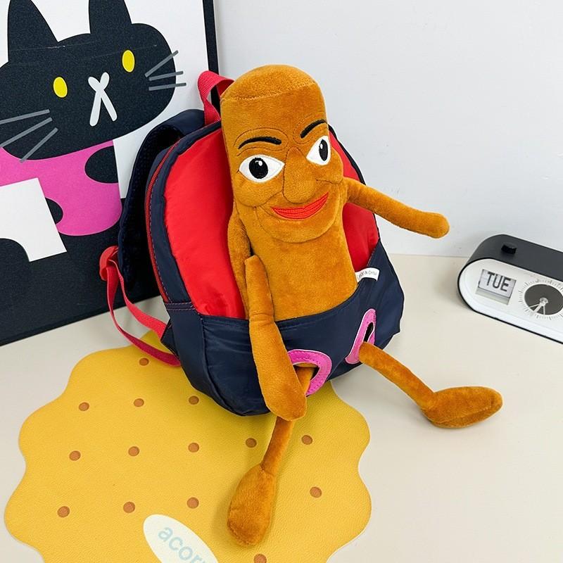 Tungtung Sahur Plush Childrens Backpack With Insulated Lightweight Design For Kindergarten