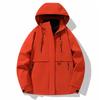 Drei-in-Eins-Jacke, Polar-Fleecejacke, wasserdichte Fleece-Wanderjacke mit Kapuze für Damen und Herren, Paar