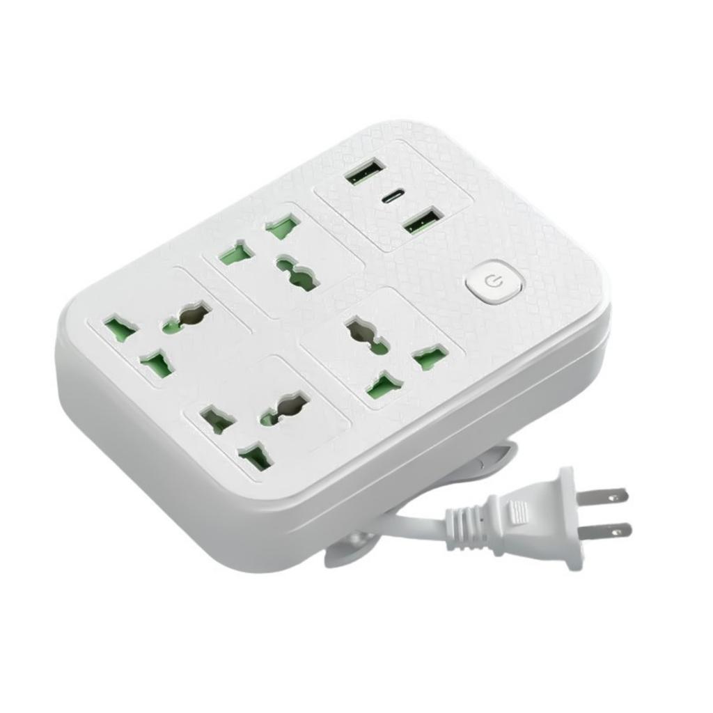2500W Outlet Extender with USB Port Power Strips Multiple Plug Outlets Wall Adapter for Home Travel Electronics Office