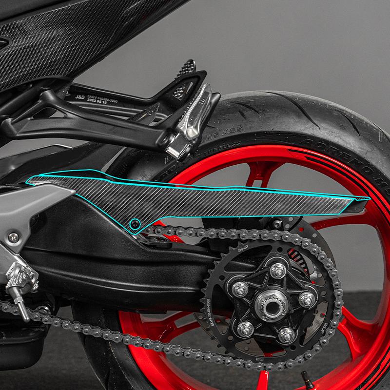 For 2025 CFMOTO 450SRS - Carbon Fiber Protection Sticker Anti-Scratch Stylish Residue-Free Motorcycle Decor
