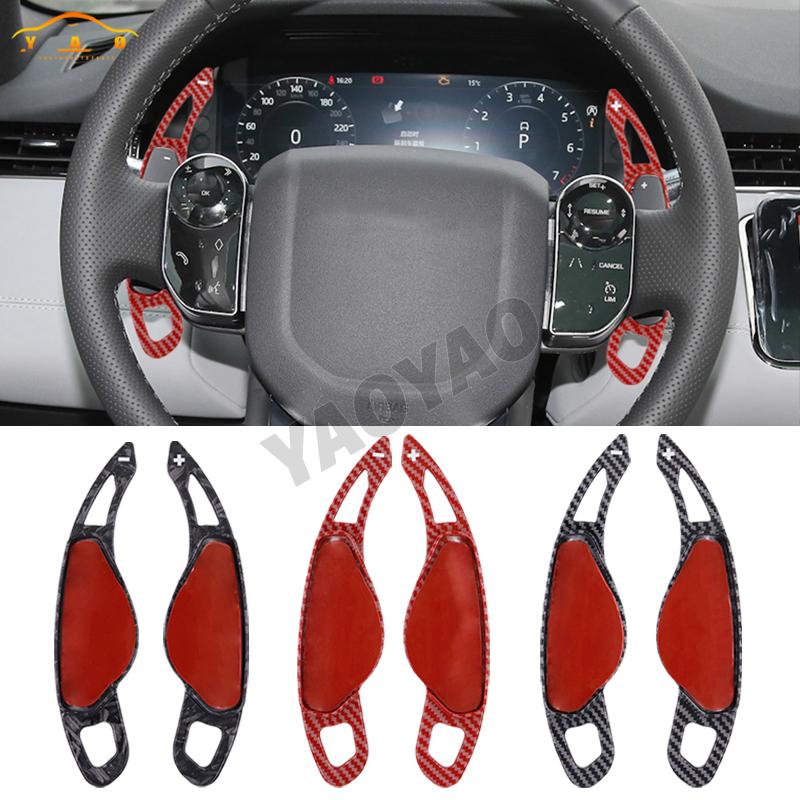 2Pcs Car Steering Wheel Paddle Shift DSG Extension For Jaguar XF XE XJ F-PACE F-TYPE X760 X250 X260  For Land Range Rover