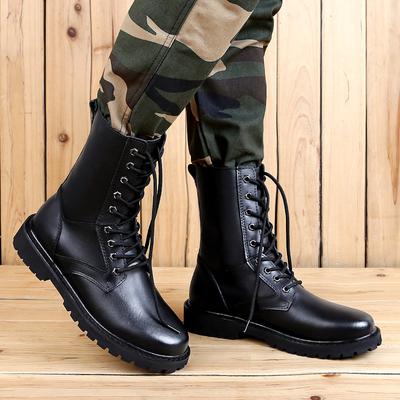 Tendances Mode Homme Bottes de Moto Noires en Cuir Respirant de Haute Qualité Antidérapantes Résistantes à l'Usure Cheville Équitation Alpinisme Randonnée