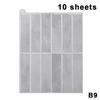 5/10Pcs Non Fading Wall Tile Stickers Peel and Stick Waterproof Oil Proof Heat Resistant for Dining Area Wall Decoration