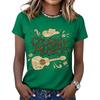Women's Fashionable Casual Music Festival Print Round-Neck Short-Sleeve T-Shirt