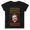 Personalise Merry Christmas Womens T Shirt Mens Tops Tees Unisex