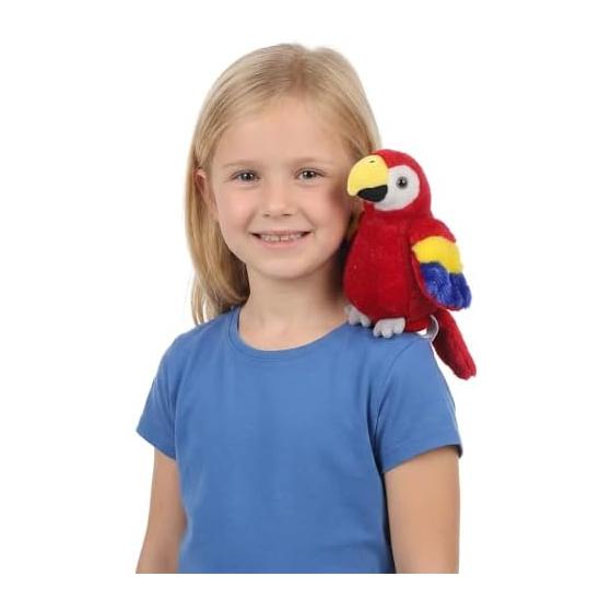 Shoulder Buddy Plush Toy - Magnetic Animal Stuffed Animal - Cute Lion/Parrot/Mouse - Wearable Toy for Souvenirs, Zoo Events, Cosplay - Gift for Kids