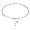 Cd Rhinestone Shape Waist Chain Metal Accessories Dress Waist Chain Decoration