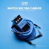 BOSS BOSS Guitar Cable BIC-10A-BU Perfect for Connecting Guitar/Bass To Effectors and Amps, BU Blue