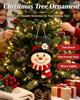 New Christmas snowman pendant wooden holiday decoration Christmas tree party cartoon ornament
