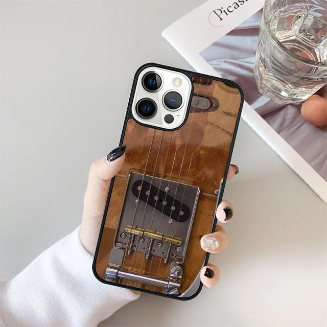 Guitar Electric Acoustic Instrumen Phone Case Cover For iPhone 17 Air 15 16 14 13 12 Pro Max 11 Pro Max Plus