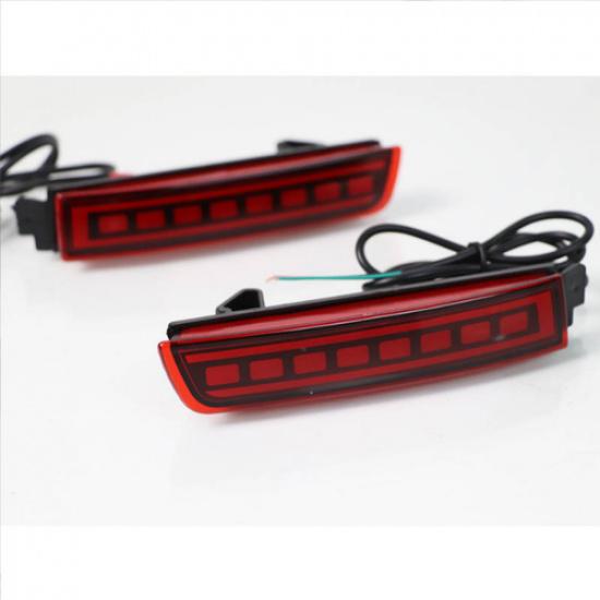 Square Rear Bumper decoration lamp led brake light For NISSAN KICKS -2024