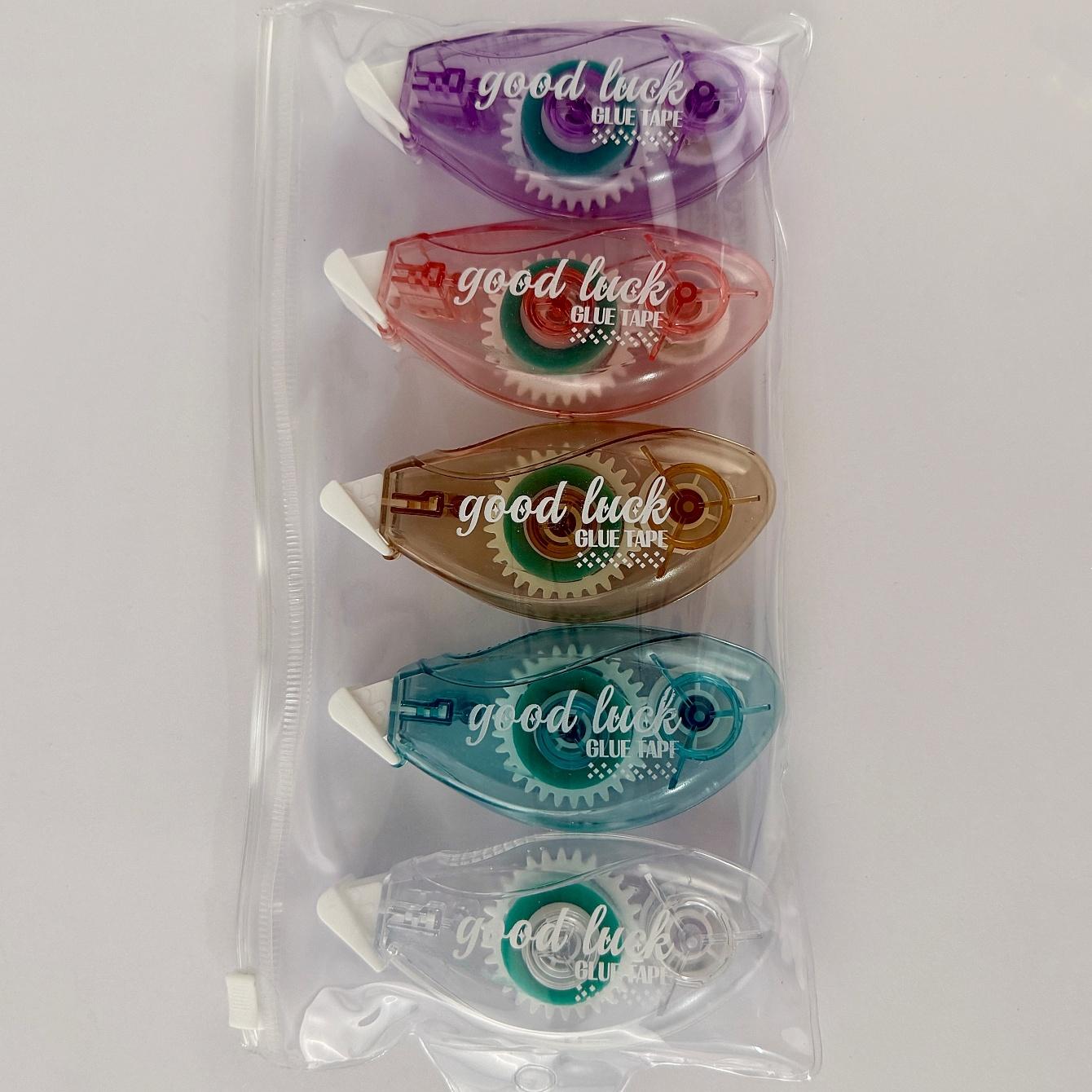 

5 Pack Clear Double-sided Sticky Dots for Crafts Adhesive Glue Runner for Scrapbooking Journaling Supplies Glue Roller
