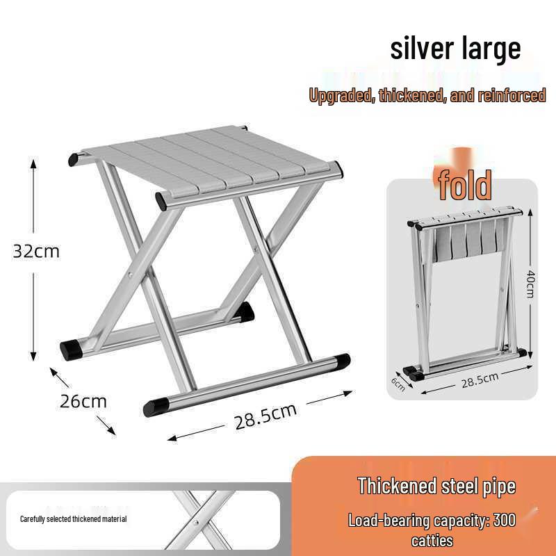 Portable Folding Chair with Backrest for Camping, Fishing, and BBQ - Free Shipping