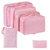 Travel Organization Bags Set Waterresistant Oxford Fabric With Foldable Cubes For Suitcase Packing And Makeup Storage
