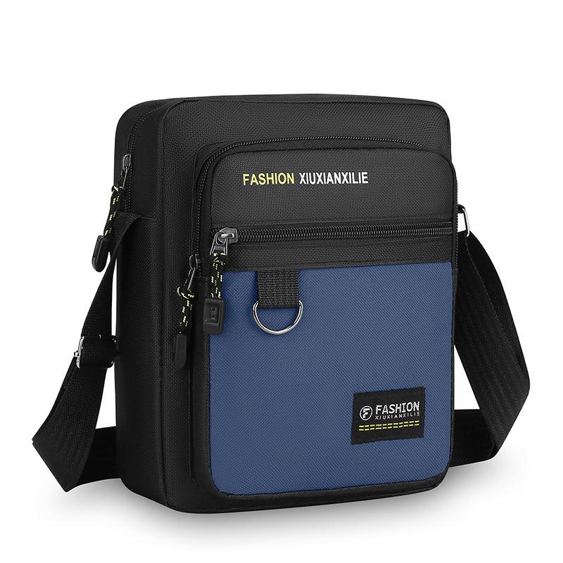 Men's messenger bag new multi-functional nylon fashion cloth business shoulder bag trendy cool versatile men's bag