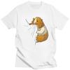 Söt marsvin hungrig gnagande husdjursägare för unisex t-shirts korta ärmar djur t-shirt kläder sommar streetwear