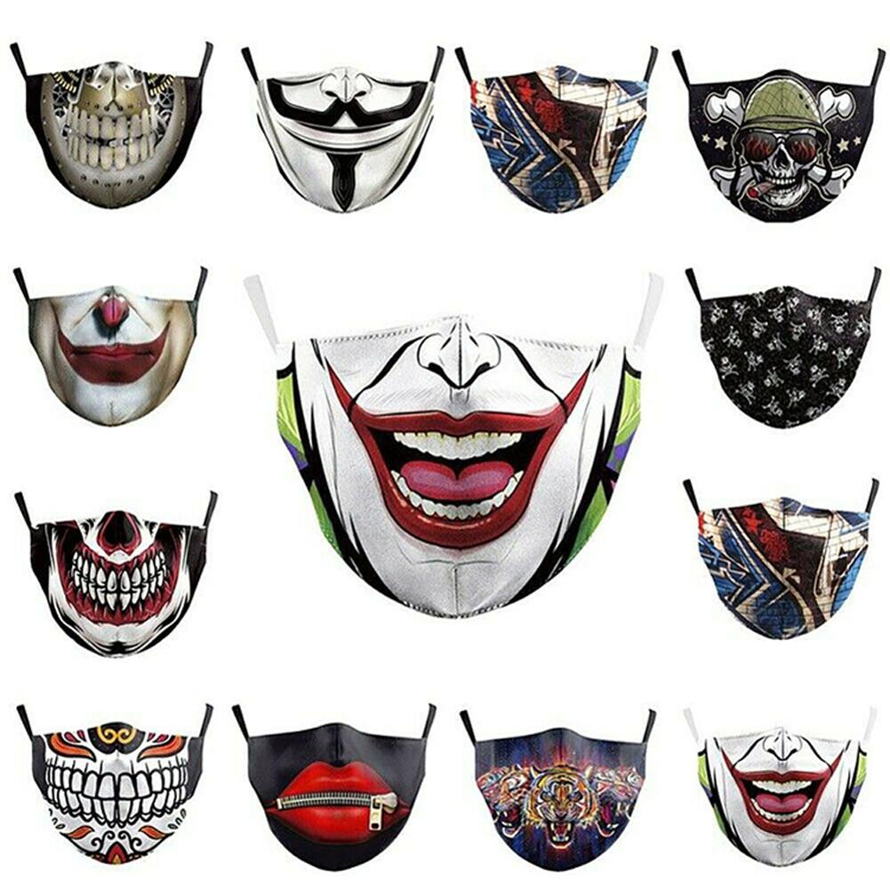 1Pcs  Digital  Printing  Protective  Mask  Dustproof  Pm2.5  Haze  Adult  Face  Mask  Bag