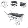Flower Trolley Wagon Planter Garden Decor Easy To Use Sturdy for Entryway Backyard