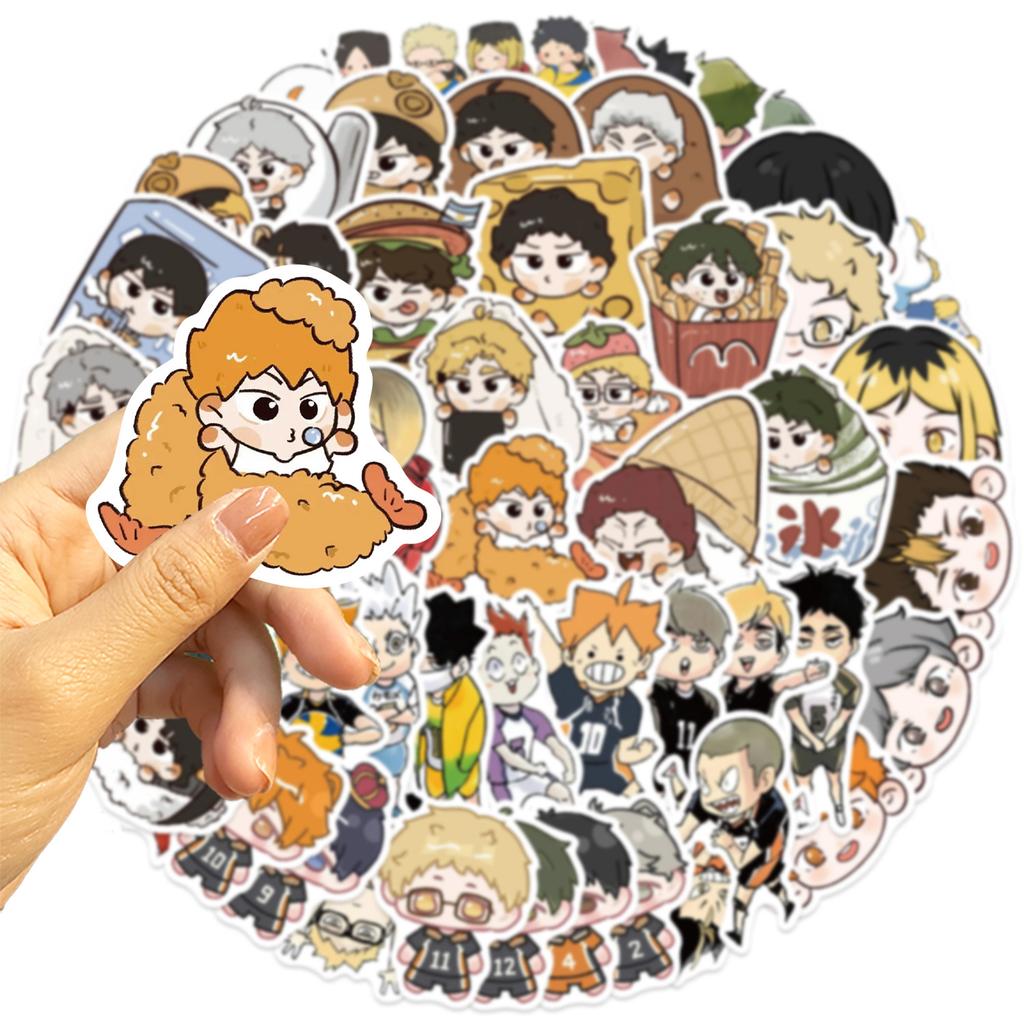 1050 Sztuk Siatkówka Haikyuu! Naklejki Graffiti Anime Na Telefon Butelkę Scrapbook Torbę Podróżną Naklejki Estetyczne DIY Kreatywne Prezenty