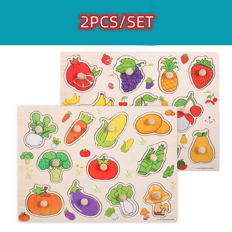 Montessori Baby Puzzle Educational Toys For Children Baby Game Puzzle Board Jigsaw Child Puzzle Wooden Puzzles For Kids 2 3 Year