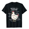 Anatomy of a Chicken Funny Poultry Farmer T-Shirt