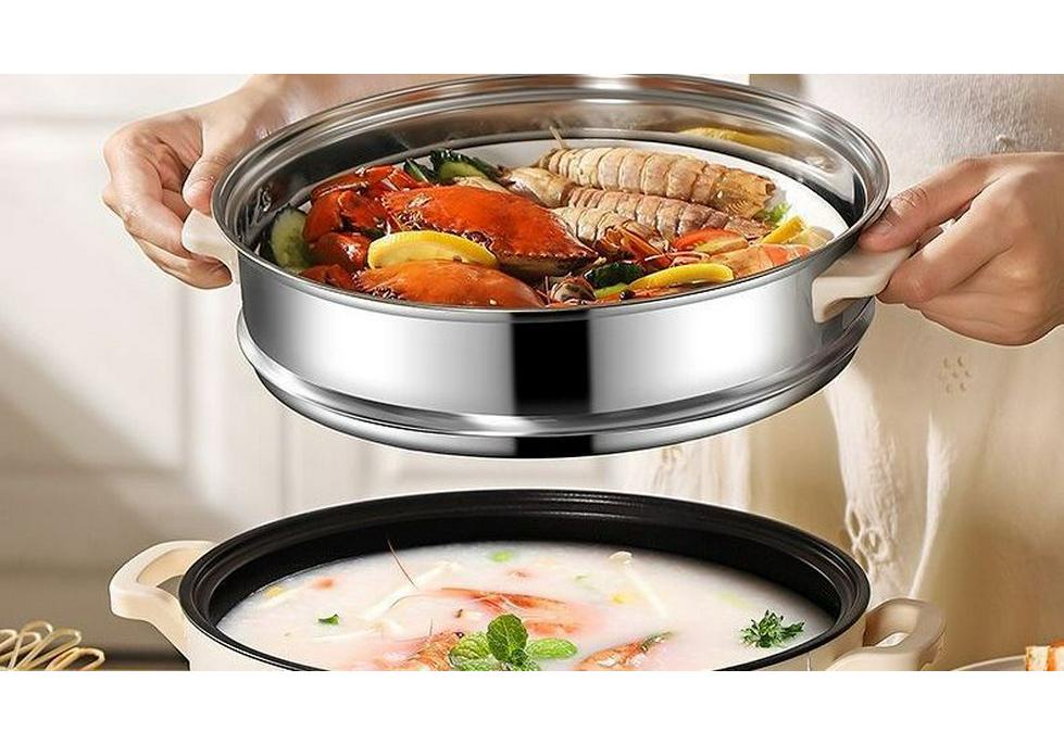 Compact Multifunctional Electric Cooker for Dorms - Non-stick Mini Hot Pot & Frying Pan