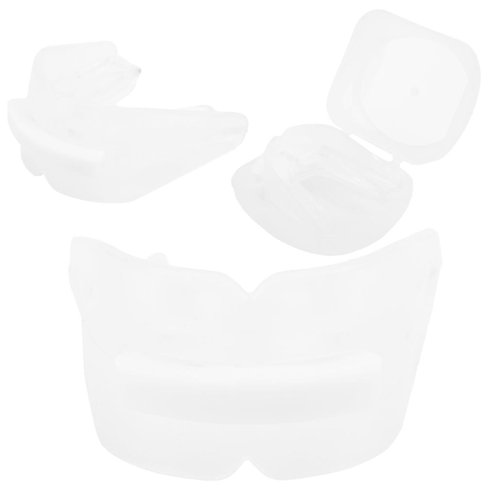 Sports DoubleSided Mouth Guard Upper and Lower Teeth Protector for BoxingBasketball