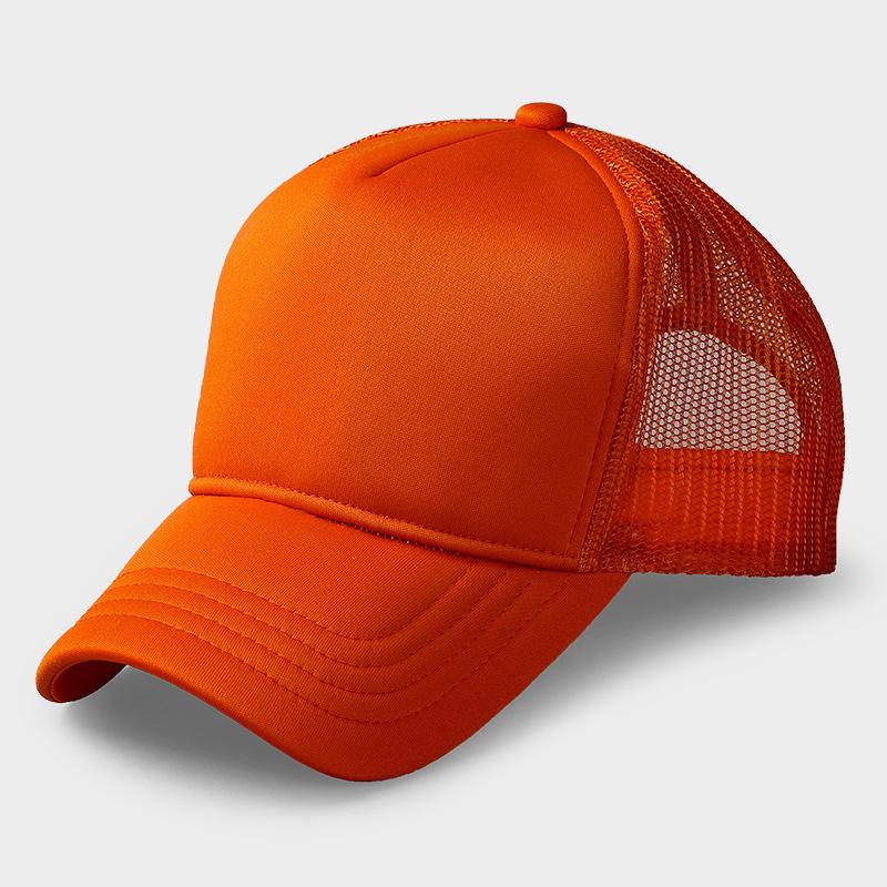 

Oversize Blank Trucker Hats Large Snapback Mesh Cap Cool Summer Sun Hat for Big Heads Men Women Plain Baseball Caps 59-63cm помаранчевий