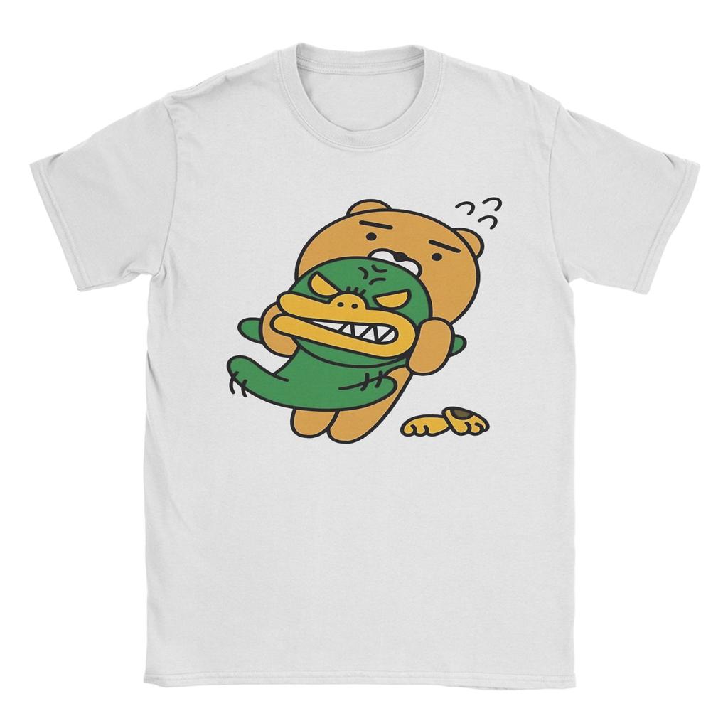 Casual Kakao Friends Ryan TShirt Unisex Round Neck Cotton T Shirt  Short Sleeve Tees Plus Size Tops