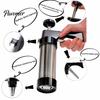 Food-grade Cookie Press with Nozzles Stainless Steel Biscuit Maker Easy Squeeze Baking Tool for Cookies Dough Decorating Home Commercial Use