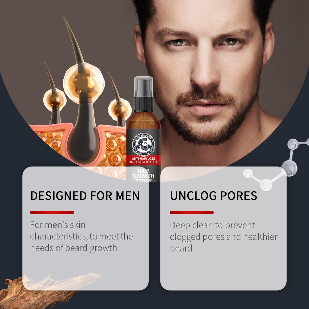 East Moon Premium Beard Care Spray Nourishing Hydrating Volumizing Formula 60ml