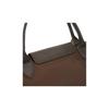 Longchamp Le Pliage Green Logo Kontrastdesign Nylon Knödel-Tragetasche Medium Damen-Tragetaschen Mokka-Braun 1623919002